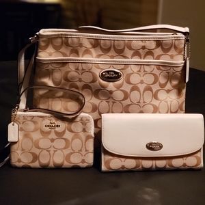 Coach cross body and wallet